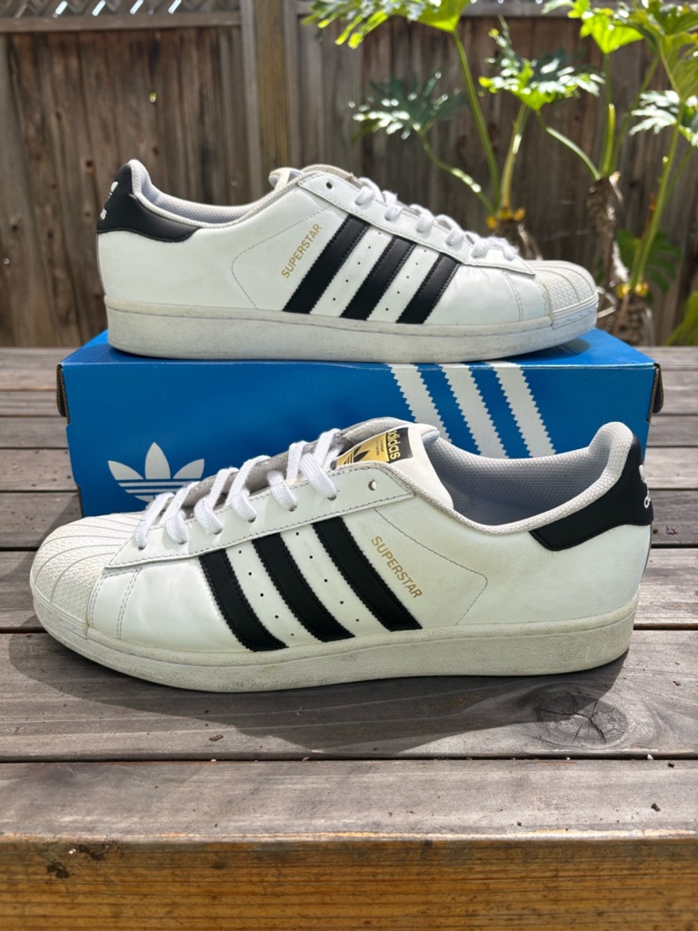 ADIDAS SUPERSTAR SHELLTOE 2016 CORE WHITE CORE BLACK SIZE 12 C77124